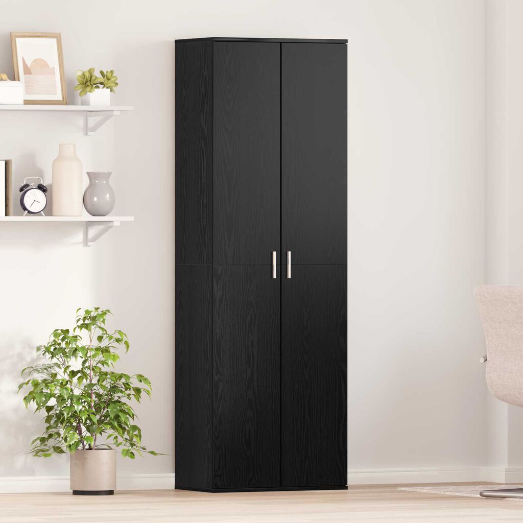 vidaXL Ντουλάπι Μαύρου Δρύος 60x35x180 cm Επεξεργασμένο Ξύλο