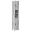 vidaXL Σετ Επίπλων Μπάνιου με ράφι 4 pcs Γκρι sonoma 30 x 35 x 192 εκ.