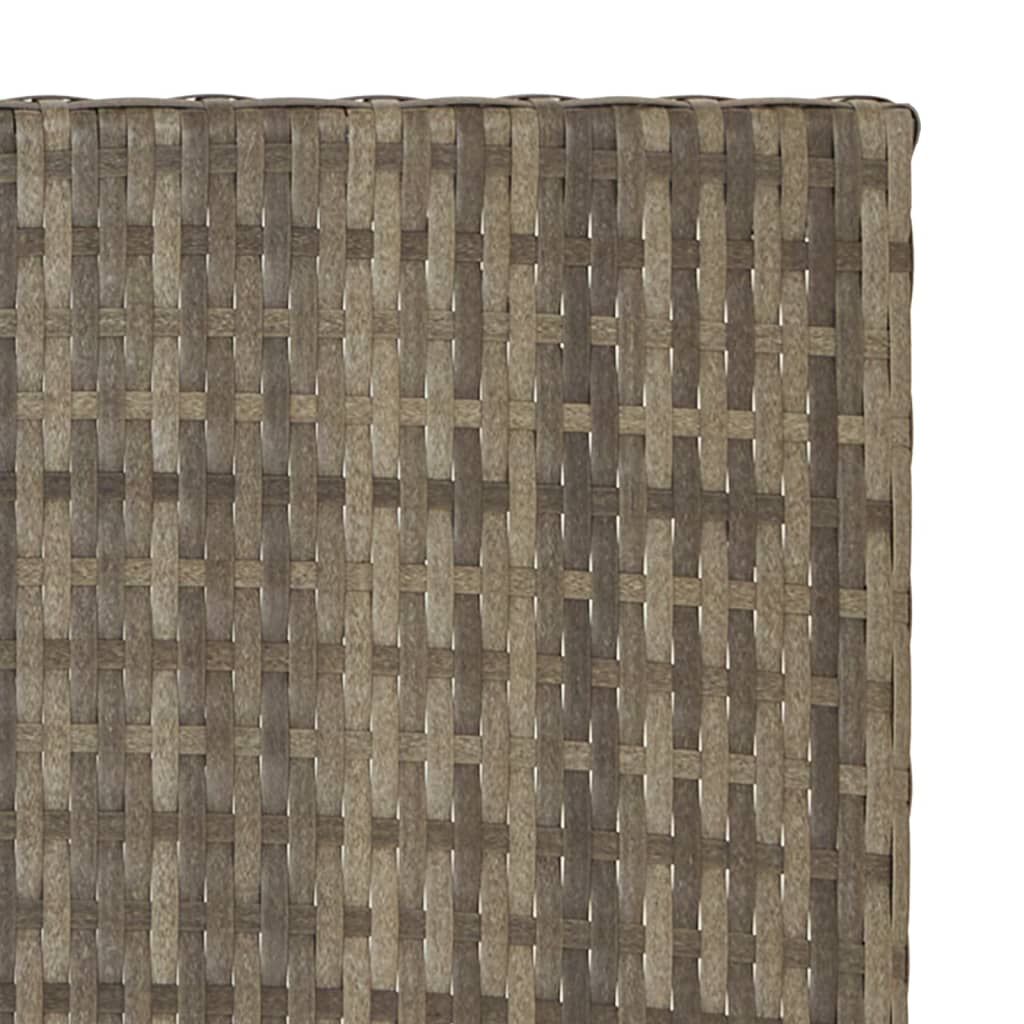 vidaXL Τραπέζι Πτυσσόμενο Γκρι 45 x 35 x 32 εκ. από Συνθετικό Ρατάν