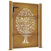 vidaXL Πόρτα Κήπου με Σχέδιο Δέντρου από Ατσάλι Corten 105 x 155 εκ.