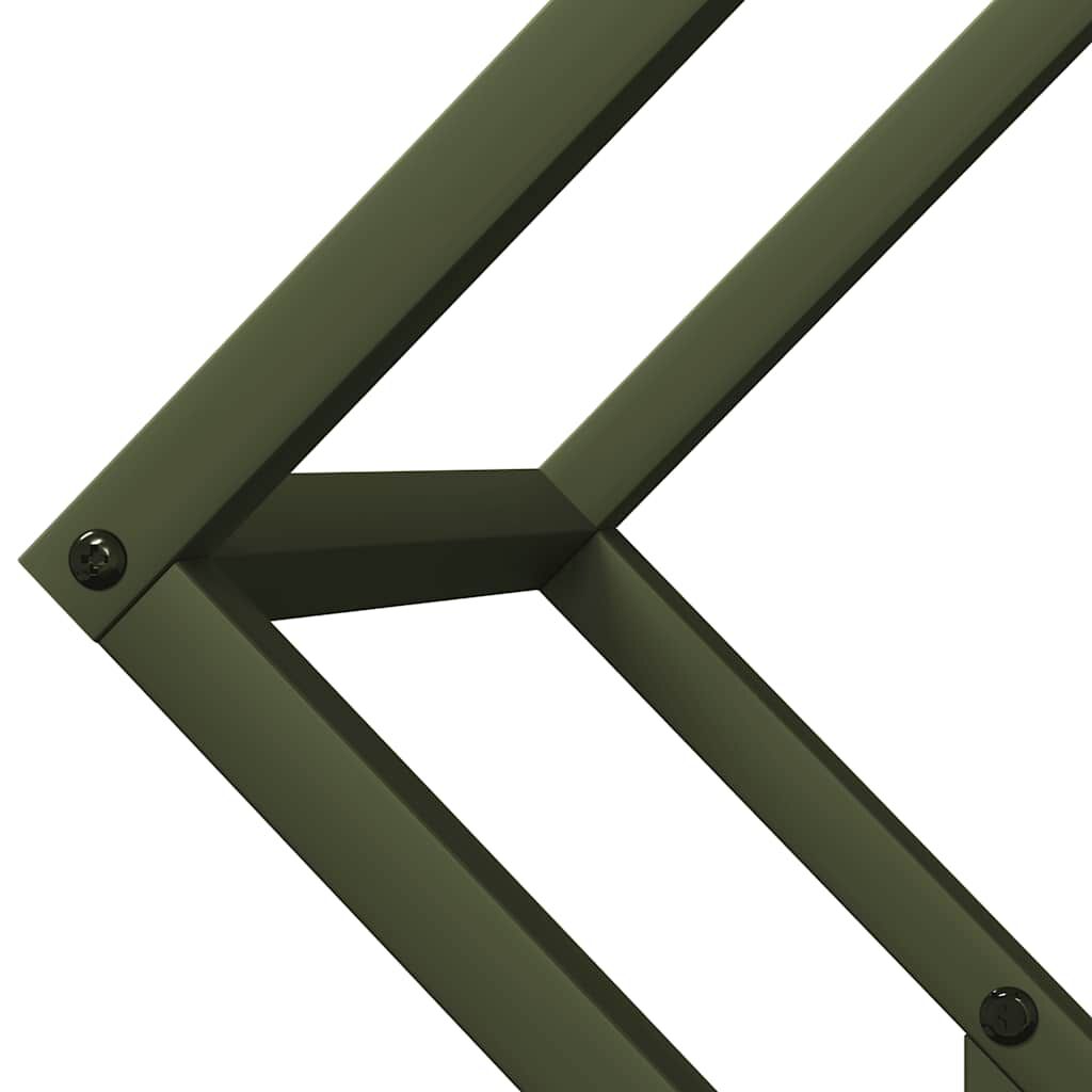 vidaXL Ράφι για καυσόξυλα 50x25x50 εκ. Ατσάλι ψυχρής έλασης