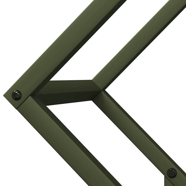 vidaXL Ράφι για καυσόξυλα 50x25x50 εκ. Ατσάλι ψυχρής έλασης