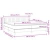 vidaXL &Kappa;&rho;&epsilon;&beta;ά&tau;&iota; Boxspring &mu;&epsilon; &Sigma;&tau;&rho;ώ&mu;&alpha; &Mu;&alpha;ύ&rho;&omicron; 200x210 &epsilon;&kappa;. &Beta;&epsilon;&lambda;&omicron;ύ&delta;&iota;&nu;&omicron;