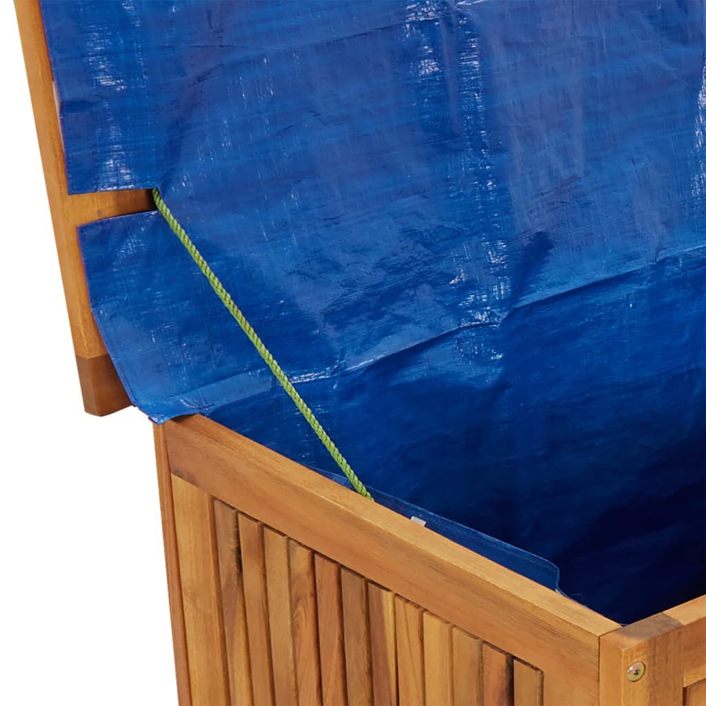 vidaXL Μπαούλο Αποθήκευσης Κήπου με Ρόδες 60x50x58 εκ. Μασίφ Ακακία
