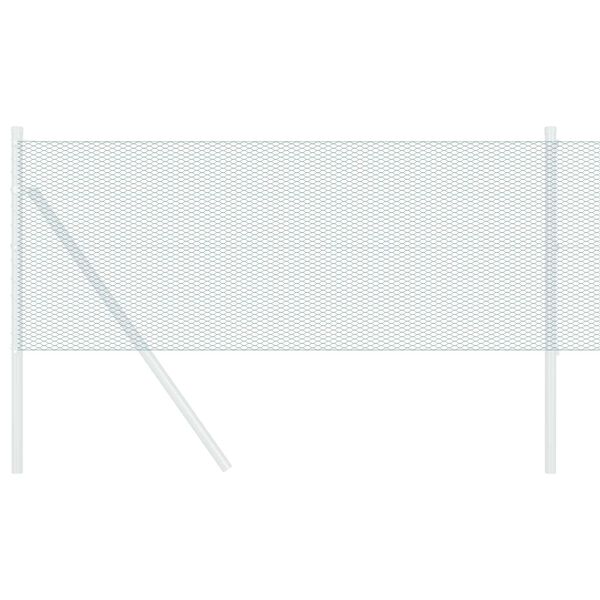 vidaXL Εξάγωνος Φράχτης Γκρίζος Πράσινο 1000 x 40 x 0.07 εκ