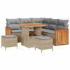 vidaXL &Sigma;&epsilon;&tau; &Kappa;&alpha;&nu;&alpha;&pi;έ &Kappa;ή&pi;&omicron;&upsilon; &mu;&epsilon; &mu;&alpha;&xi;&iota;&lambda;ά&rho;&iota; 8 pcs &Mu;&pi;έ&zeta; &kappa;&alpha;&iota; &Alpha;&nu;&omicron;&iota;&chi;&tau;ό &Gamma;&kappa;&rho;&iota;