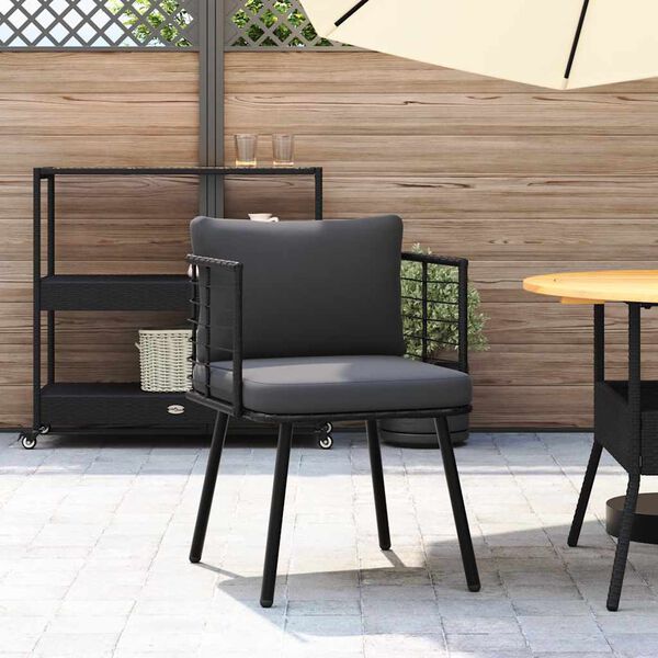 vidaXL Παγκάκι Κήπου Φυσικό 114x64x78 εκ. Πολυ Ρατάν