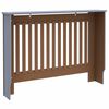 vidaXL Καπάκι Καλοριφέρ 2 pcs Γκρι 112x19x81,5cm Επεξεργασμένο ξύλο