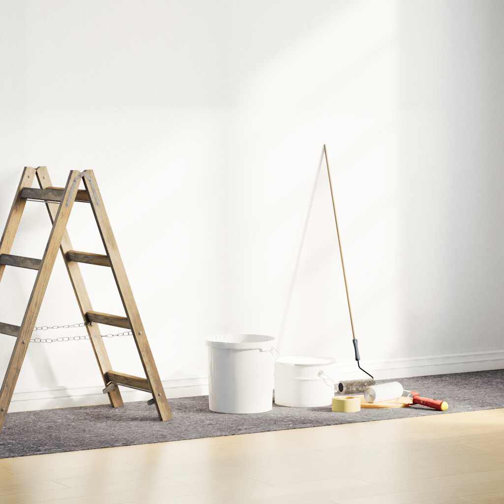 vidaXL Αντιολισθητικό μαλλί ζωγράφου 1020 cm 180 g/m² Γκρι