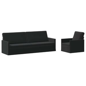 vidaXL &Sigma;&epsilon;&tau; &Kappa;&alpha;&nu;&alpha;&pi;έ 2 pcs &Mu;&alpha;ύ&rho;&omicron; &Beta;&epsilon;&lambda;&omicron;ύ&delta;&omicron;