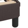 vidaXL Κρεβάτι Σκούρο Καφέ 180x200 εκ Υφασμάτινο