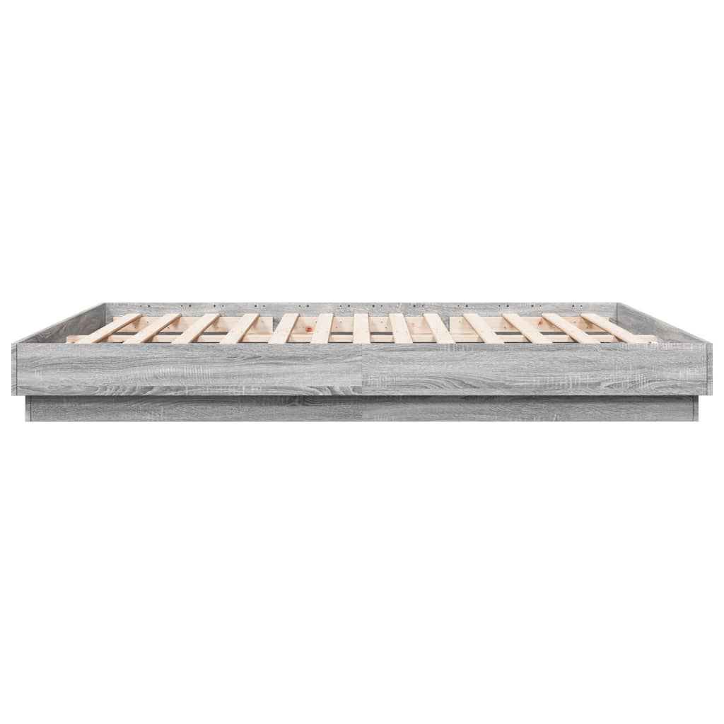 vidaXL Πλαίσιο Κρεβατιού Γκρι Sonoma 180x200 εκ. Επεξεργασμένο Ξύλο