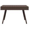vidaXL Τραπεζάκι Βοηθητικό Πτυσσόμενο Καφέ 60x40x38εκ. Συνθετικό Ρατάν