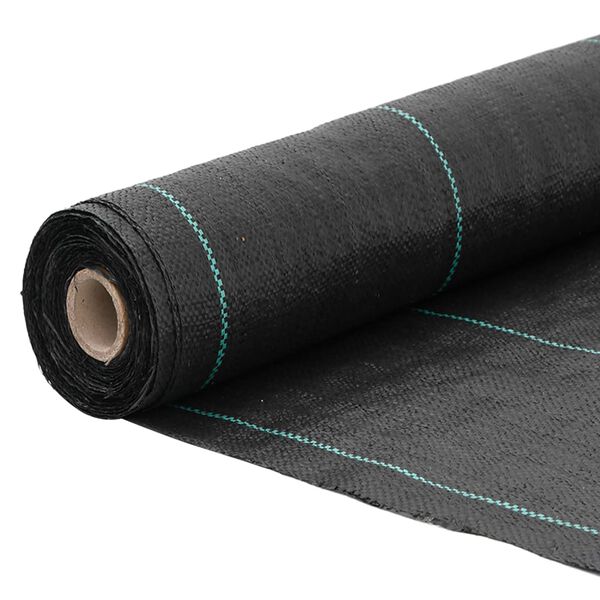 vidaXL Μεμβράνη Εδαφοκάλυψης Μαύρη 1,5x200 μ. από Πολυπροπυλένιο