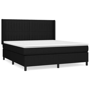 vidaXL &Kappa;&rho;&epsilon;&beta;ά&tau;&iota; Boxspring &mu;&epsilon; &Sigma;&tau;&rho;ώ&mu;&alpha; &Mu;&alpha;ύ&rho;&omicron; 180x200 &epsilon;&kappa;. &Upsilon;&phi;&alpha;&sigma;&mu;ά&tau;&iota;&nu;&omicron;