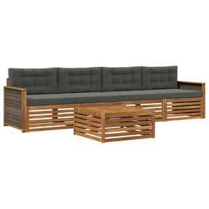 vidaXL &Sigma;&epsilon;&iota;&rho;ά &Kappa;&alpha;&nu;&alpha;&pi;έ &Epsilon;&xi;&omega;&tau;&epsilon;&rho;&iota;&kappa;&omicron;ύ &mu;&epsilon; &mu;&alpha;&xi;&iota;&lambda;ά&rho;&iota; 5 pcs &Phi;&upsilon;&sigma;&iota;&kappa;ό &kappa;&alpha;&iota; &Alpha;&nu;&theta;&rho;&alpha;&kappa;ί