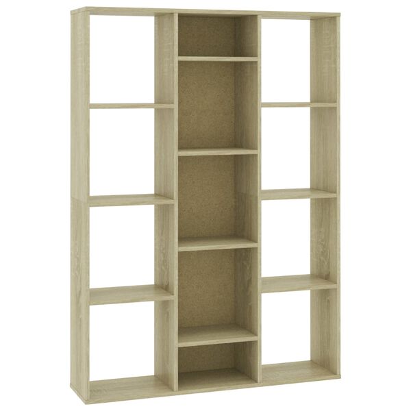 vidaXL Διαχωριστικό/Βιβλιοθήκη Sonoma Δρυς 100x24x140 εκ. Επεξ. Ξύλο