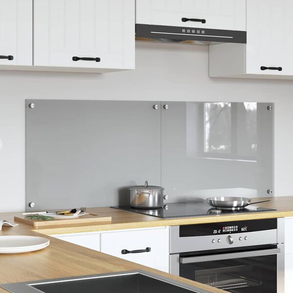 vidaXL Πίσω Πάνελ Κουζίνας 2 pcs Ανοιχτό γκρι 70 x 50 cm
