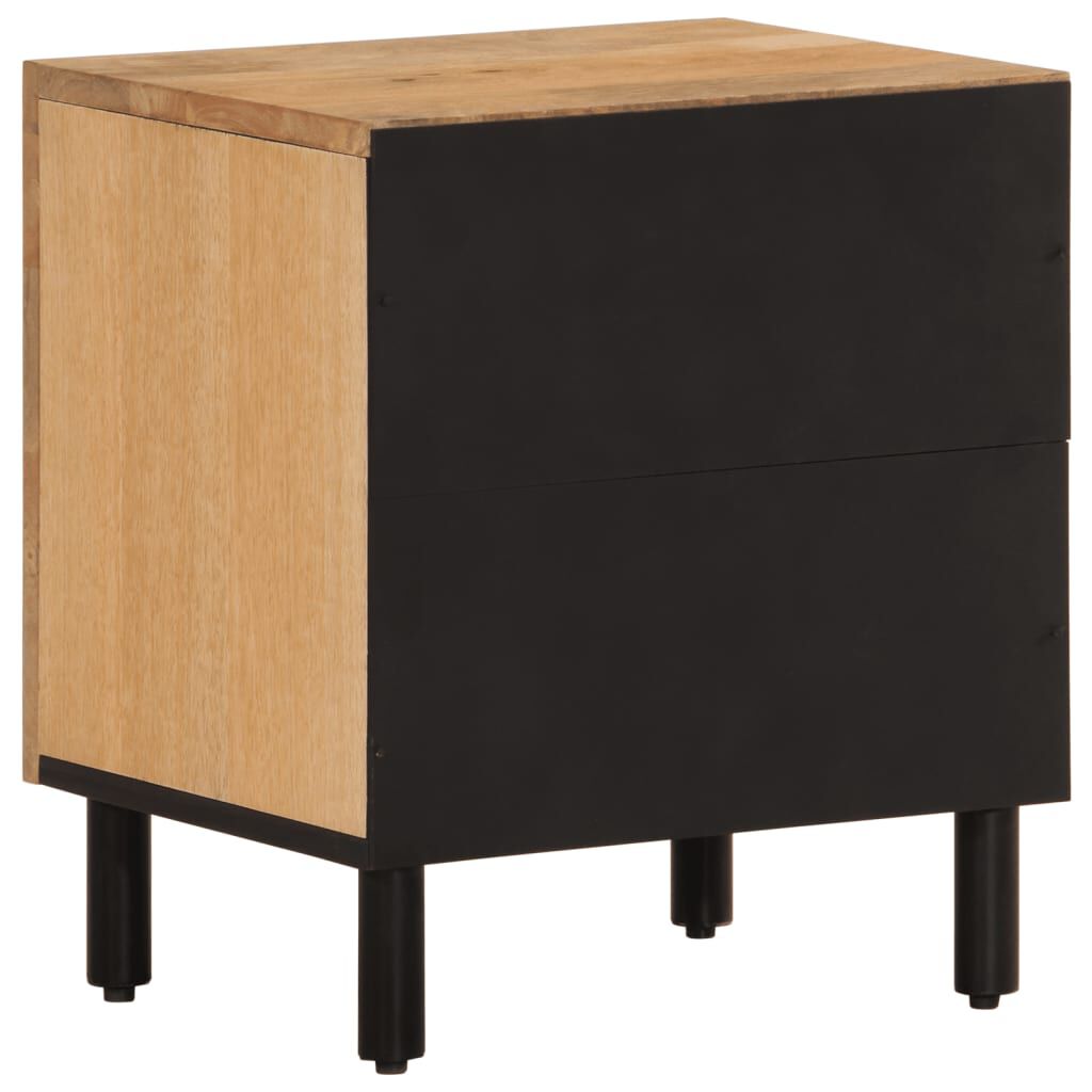 vidaXL Κομοδίνα 2 τεμ. 40 x 33 x 46 εκ. από Μασίφ Ξύλο Μάνγκο