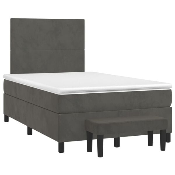 vidaXL &Kappa;&rho;&epsilon;&beta;ά&tau;&iota; Boxspring &mu;&epsilon; &Sigma;&tau;&rho;ώ&mu;&alpha; &Sigma;&kappa;&omicron;ύ&rho;&omicron; &Gamma;&kappa;&rho;&iota; 120x200 &epsilon;&kappa;. &Beta;&epsilon;&lambda;&omicron;ύ&delta;&iota;&nu;&omicron;