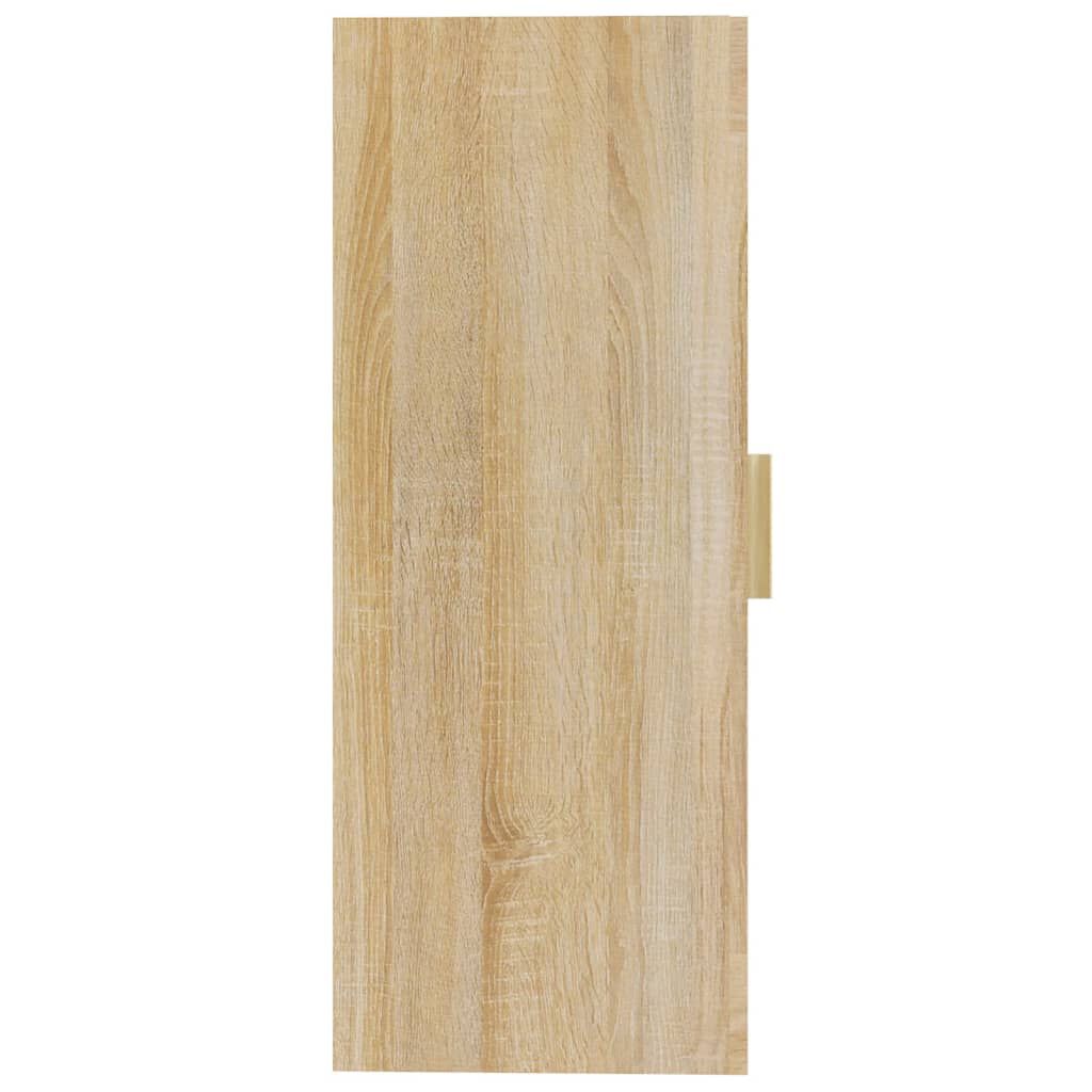 vidaXL Κρεμαστό Ντουλάπι Τοίχου Sonoma Δρυς 69,5x34x90 εκ Επεξ. Ξύλο