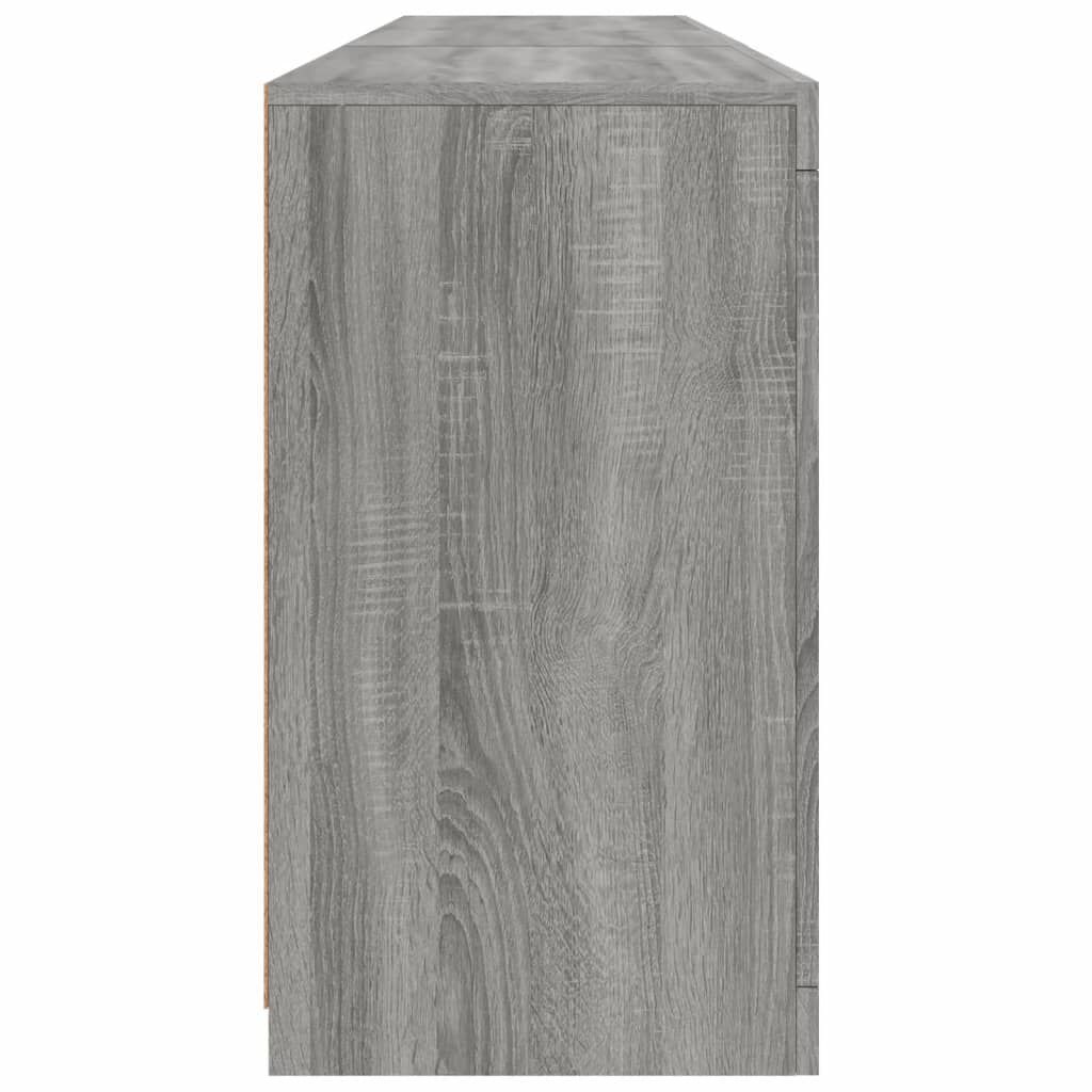 vidaXL Μπουφές με LED Γκρι Sonoma 181,5 x 37 x 67 εκ.