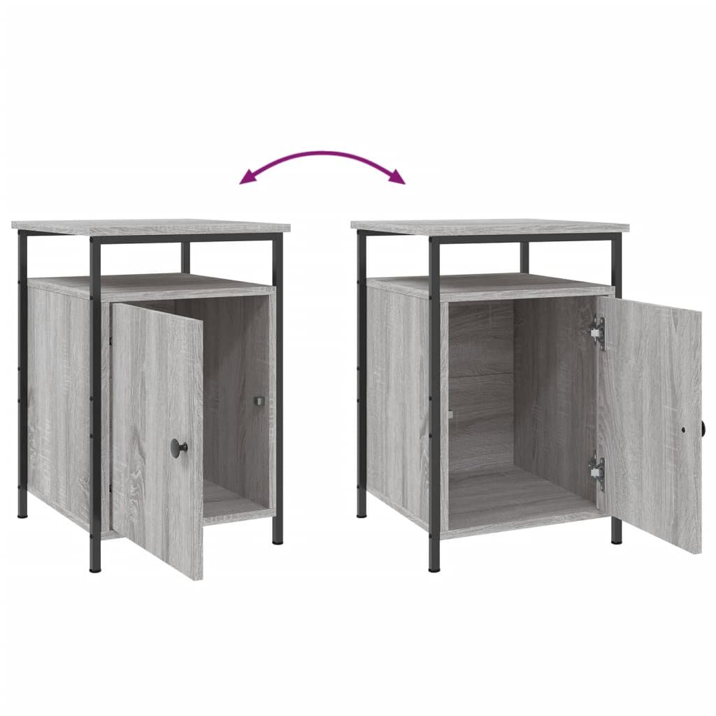 vidaXL Κομοδίνο Γκρι Sonoma 40 x 42 x 60 εκ. από Επεξεργασμένο Ξύλο