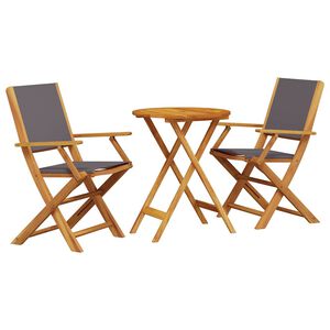 vidaXL &Sigma;&epsilon;&tau; &Epsilon;&pi;ί&pi;&lambda;&omega;&nu; Bistro 3 &tau;&epsilon;&mu;. &Alpha;&nu;&theta;&rho;&alpha;&kappa;ί Ύ&phi;&alpha;&sigma;&mu;&alpha;/&Mu;&alpha;&sigma;ί&phi; &Pi;&epsilon;ύ&kappa;&omicron;&upsilon;