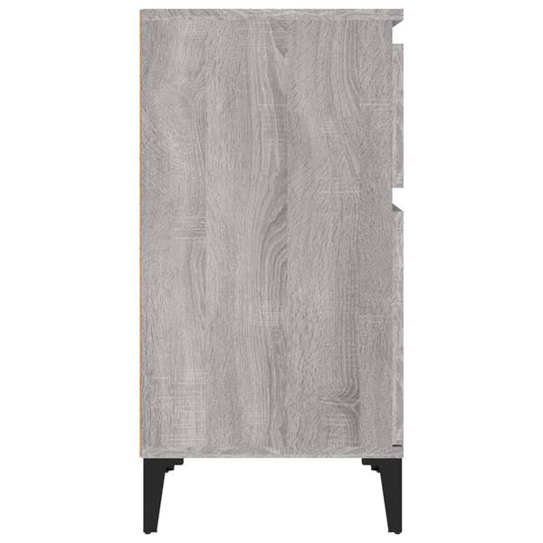 vidaXL Κομοδίνο Γκρι Sonoma 40x35x70 εκ.