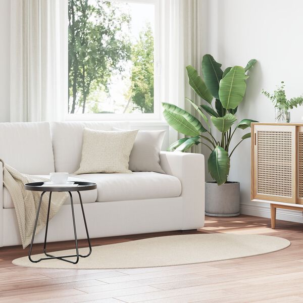 vidaXL Χαλί Μπεζ 100 x 200 cm Πολυεστέρας