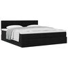 vidaXL Οθωμανικό κρεβάτι με στρώμα Μαύρο 160x200cm Velvet