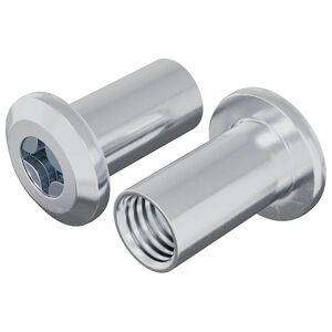 vidaXL &Pi;&alpha;&xi;&iota;&mu;ά&delta;&iota; &Kappa;&lambda;&epsilon;&iota;&delta;ώ&mu;&alpha;&tau;&omicron;&sigmaf; 2 pcs &Nu;ί&kappa;&epsilon;&lambda; M6 x 15 mm &Alpha;&tau;&sigma;ά&lambda;&iota;