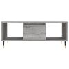 vidaXL Τραπεζάκι Σαλονιού Γκρι Sonoma 90x50x36,5εκ. Επεξεργασμένο Ξύλο
