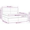 vidaXL Κρεβάτι Boxspring με Στρώμα Σκούρο Μπλε 200x200 εκ. Βελούδινο