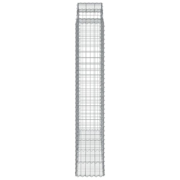 vidaXL Συρματοκιβώτια Τοξωτά 11 τεμ. 200x50x220/240 εκ. Γαλβαν. Ατσάλι