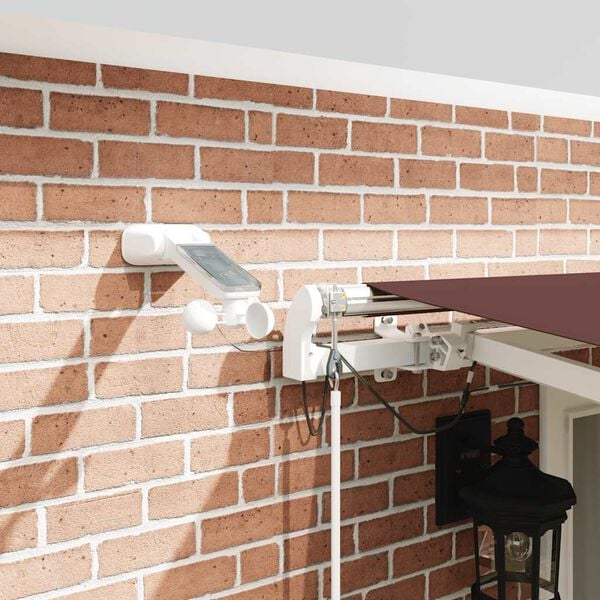 vidaXL Τέντα Πτυσσόμενη Αυτόματη με LED Καφέ 500x300 εκ.