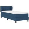 vidaXL Κρεβάτι box spring με στρώμα με στρώμα Μπλε 80 x 200 cm ύφασμα