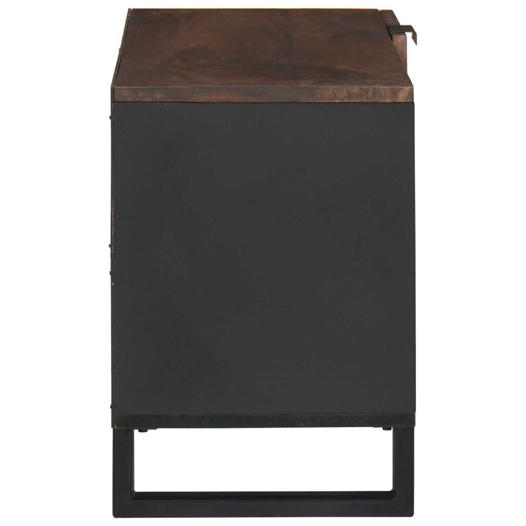 vidaXL Ντουλάπι Τηλεόρασης 80x31.5x46 cm Μασίφ Ξύλο Μανγκό&Μηχανικώς Κατασκευασμένο Ξύλο