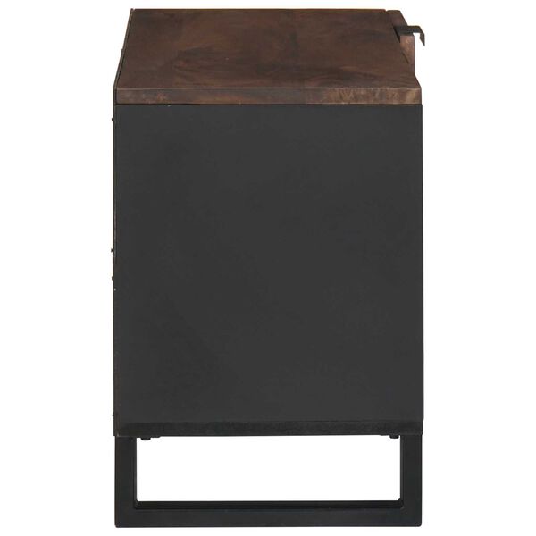 vidaXL Ντουλάπι Τηλεόρασης 80x31.5x46 cm Μασίφ Ξύλο Μανγκό&Μηχανικώς Κατασκευασμένο Ξύλο