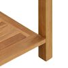 vidaXL Τραπεζάκι σαλονιού με ράφι Καφέ 85 x 35 x 75 εκ Μασίφ ξύλο teak