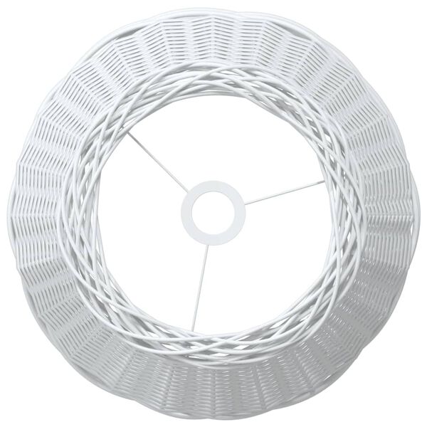 vidaXL Καπέλο Φωτιστικού Οροφής Λευκό Ø50x30 εκ. από Wicker