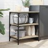 vidaXL Τρόλεϊ Κουζίνας Sonoma Δρυς 60x41x76 εκ. από Επεξεργασμένο Ξύλο