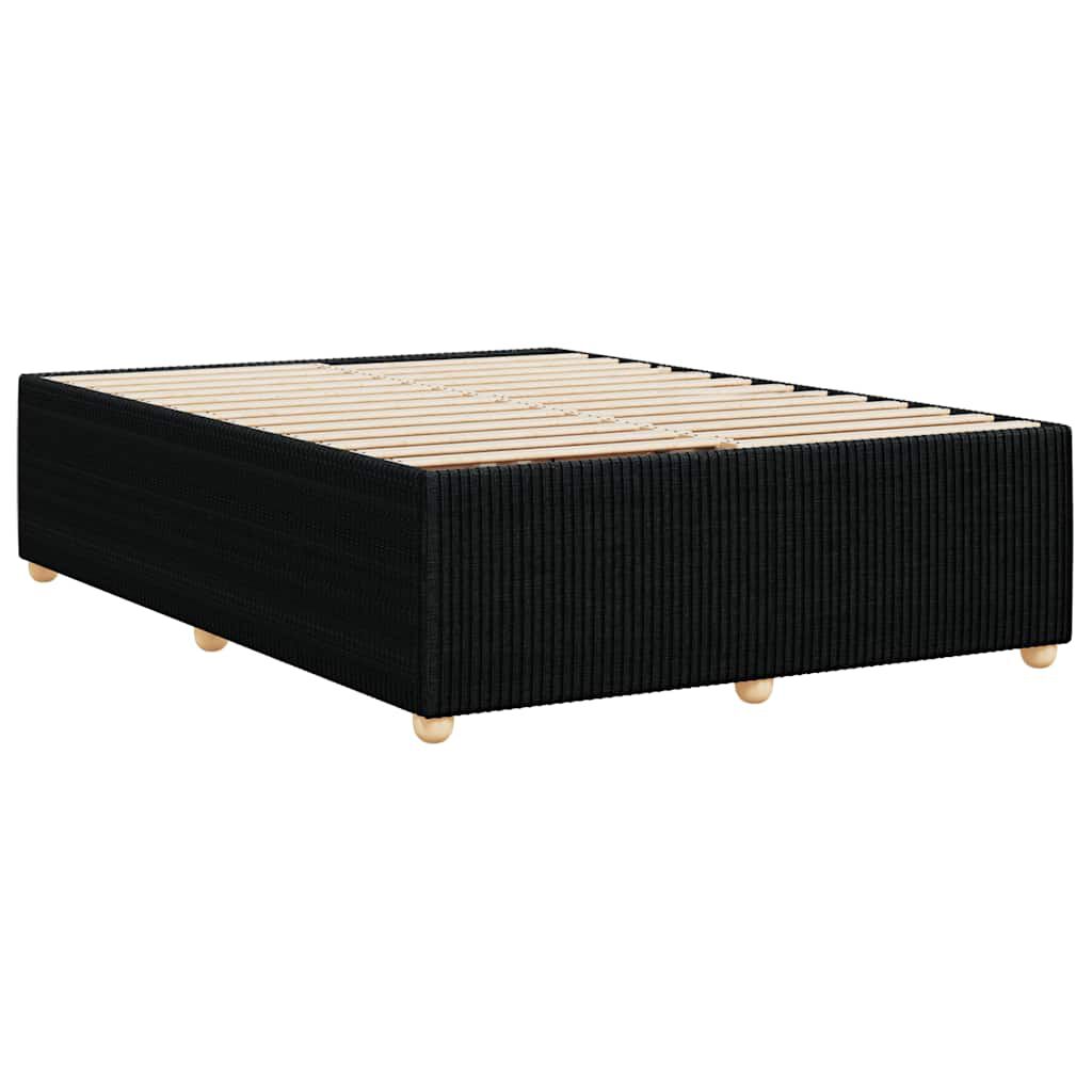 vidaXL Σκελετός Κρεβατιού Χωρίς Στρώμα Μαύρο 140x200 εκ.Υφασμάτινο