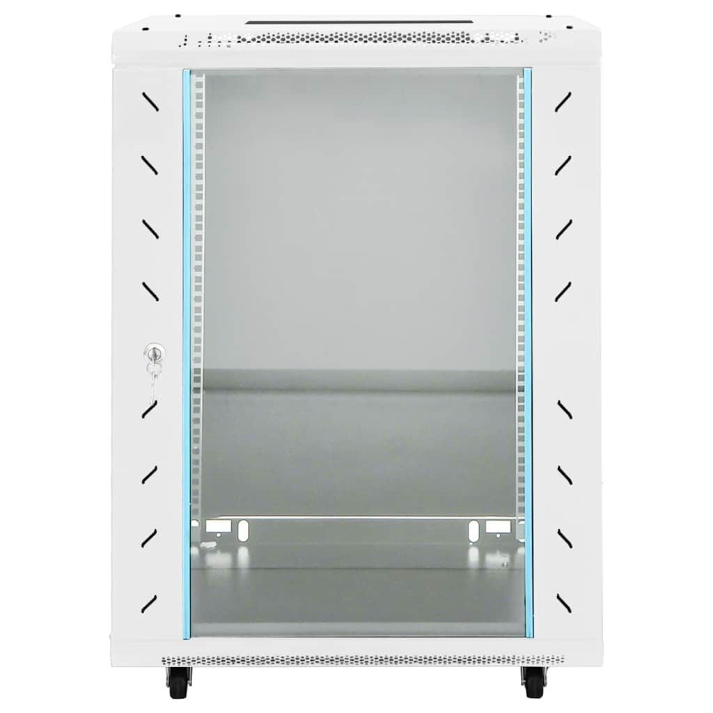 vidaXL Καμπίνα Δικτύου με Περιστ. Πόδια 15U 19" IP20 60x45x86 εκ.