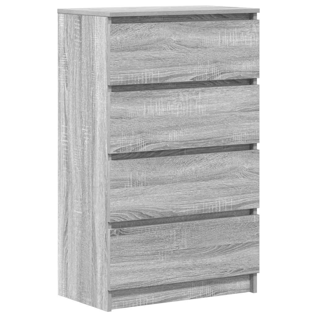 vidaXL Συρταριέρα Γκρι Sonoma 60x35x98,5 εκ. από Επεξεργασμένο Ξύλο