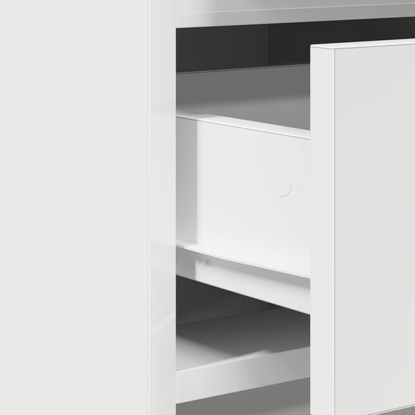 vidaXL Τραπέζι περιποίησης με συρτάρι 2 pcs Λευκό 40 x 41 x 75 εκ