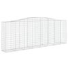 vidaXL Συρματοκιβώτια Τοξωτά 7 τεμ. 400x50x140/160 εκ. Γαλβαν. Ατσάλι