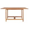 vidaXL Τραπέζι Κήπου 150 x 150 x 76 εκ. από Μασίφ Ξύλο Teak
