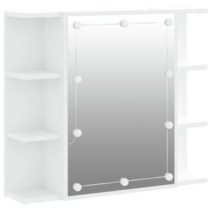 vidaXL Έ&pi;&iota;&pi;&lambda;&omicron; &Kappa;&alpha;&theta;&rho;έ&pi;&tau;&eta; &mu;&epsilon; LED &Lambda;&epsilon;&upsilon;&kappa;ό 70 x 16,5 x 60 &epsilon;&kappa;.