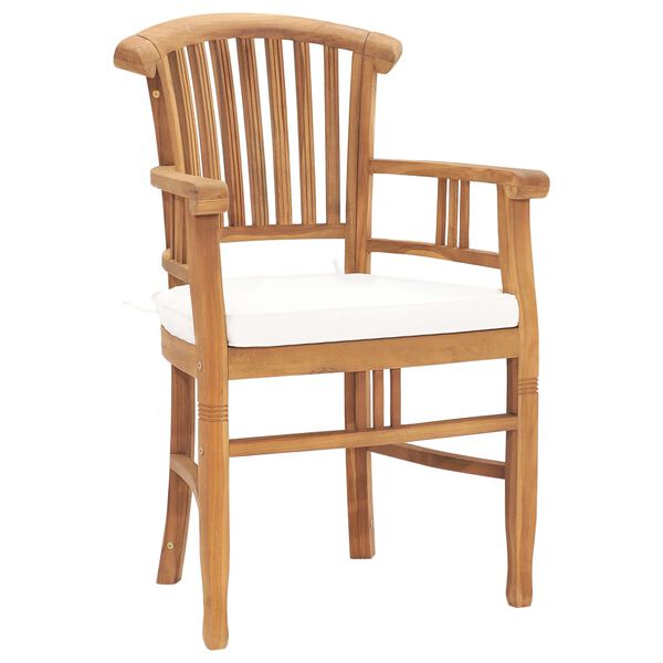 vidaXL &Sigma;&epsilon;&tau; &Tau;&rho;&alpha;&pi;&epsilon;&zeta;&alpha;&rho;ί&alpha;&sigmaf; &Kappa;ή&pi;&omicron;&upsilon; 3 &tau;&epsilon;&mu;. &alpha;&pi;ό &Mu;&alpha;&sigma;ί&phi; &Xi;ύ&lambda;&omicron; Teak &mu;&epsilon; &Mu;&alpha;&xi;&iota;&lambda;ά&rho;&iota;&alpha;